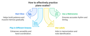 Tips for piano scales